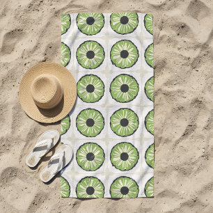 Toalha De Praia Folha Verde Fatia Tropical