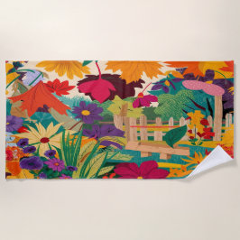 Toalha De Praia Folhas de outono