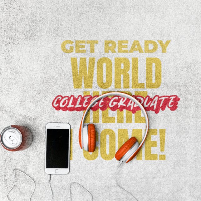 TOALHA DE PRAIA FORMANDO DA FACULDADE - PREPARE-SE PARA O MUNDO AQ (Criador carregado)