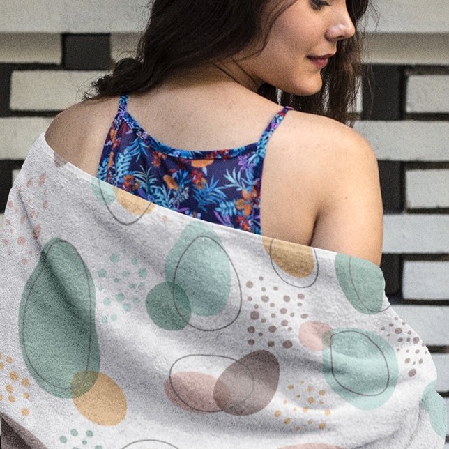 Toalha De Praia Formas orgânicas padrão sem soldadura (Criador carregado)