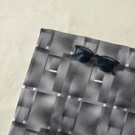 Toalha De Praia Formas retangulares de cor das cinzas e manchas es