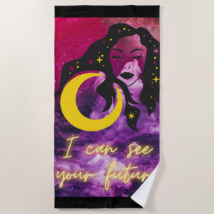 Toalha De Praia Fortune Teller - "Posso ver o seu futuro" Galáxia