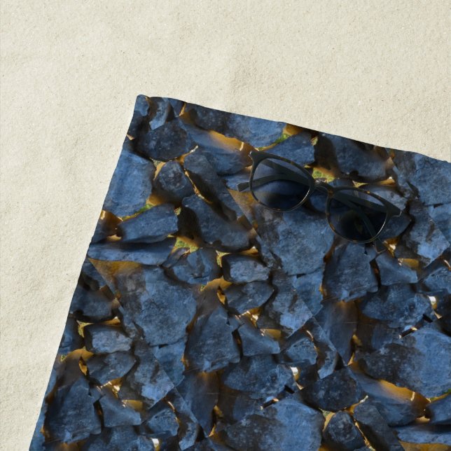 Toalha De Praia Fotografia de Muro de Pedra Russo Croata (In Situ)