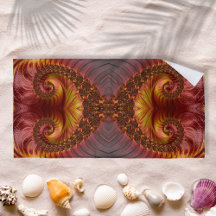 Fractal Fogo Abstrato Vermelho