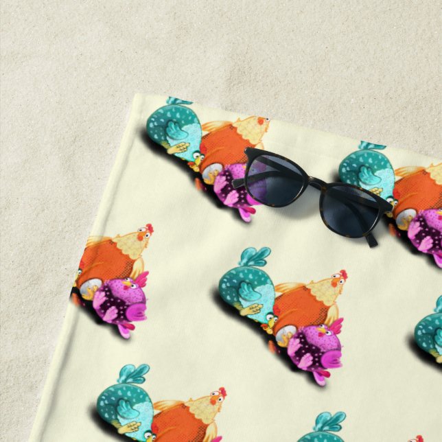 Toalha de Praia Frango Engraçado (In Situ)