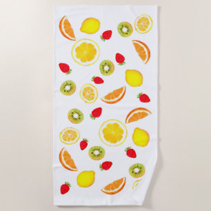 Toalha De Praia Frutas frescas
