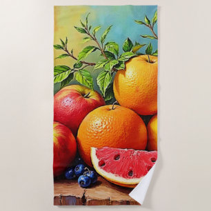 Toalha De Praia Frutas frescas em uma Design perfeita Mix