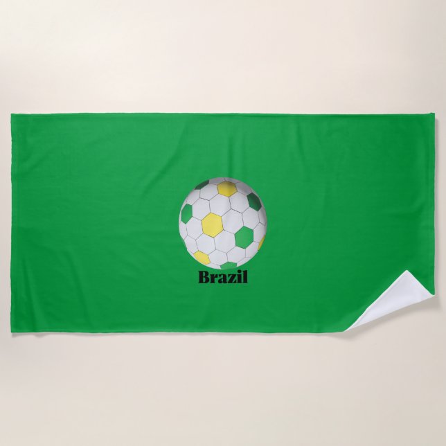 Toalha De Praia Futebol Brasileiro (Frente)