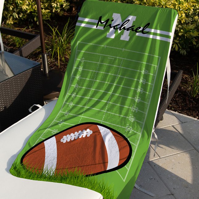 Toalha De Praia Futebol de Crianças Personalizadas (Criador carregado)