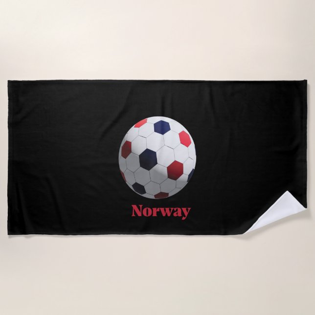 Toalha De Praia futebol norueguês (Frente)