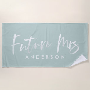 Toalha De Praia FUTURA SRA... Noivado WATERCOLOR