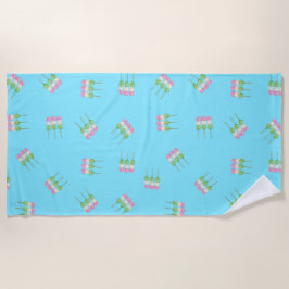 Toalha De Praia Galeria Azul Pastel Dango Beach Towel