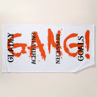 Toalha De Praia GANG! red Beach Towel