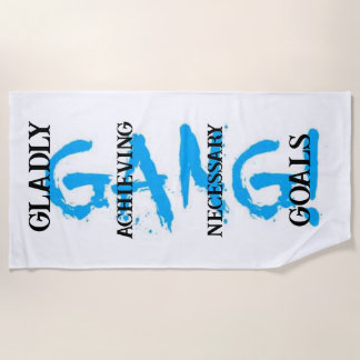Toalha De Praia GANG! sky blue Beach Towel