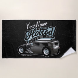 Toalha De Praia Garagem Compre de velocidade do Sedan de hot Rod s