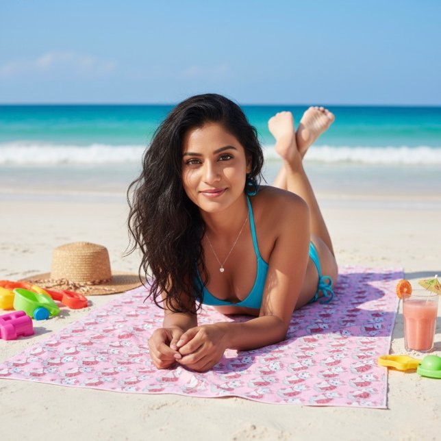 Toalha De Praia Gatinho Beach Towel (Criador carregado)