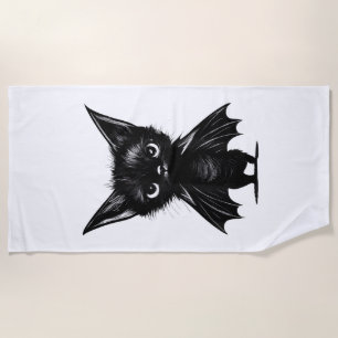 Toalha De Praia Gatinho Preto, Grumpy, Do Dia Das Bruxas