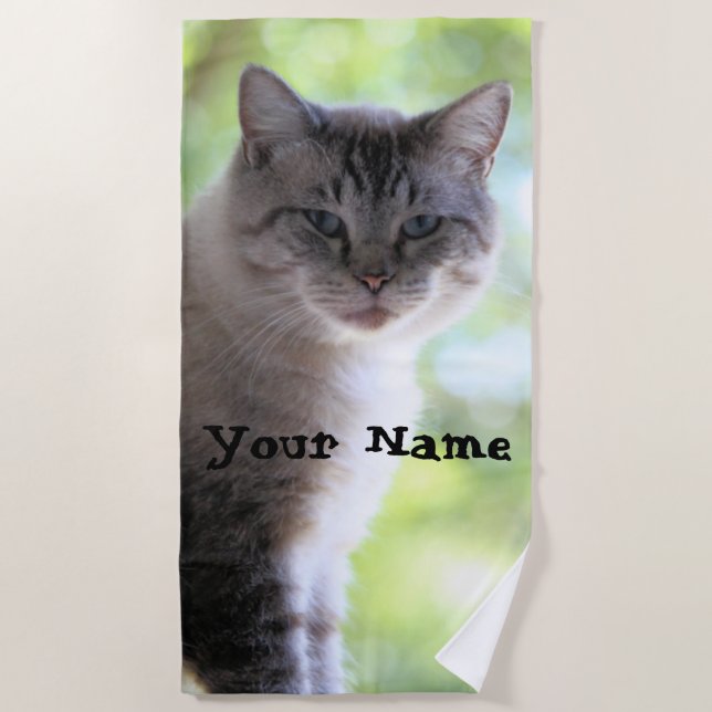 Toalha De Praia Gato (Frente)