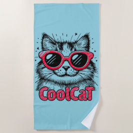 Toalha De Praia Gato Legal 1
