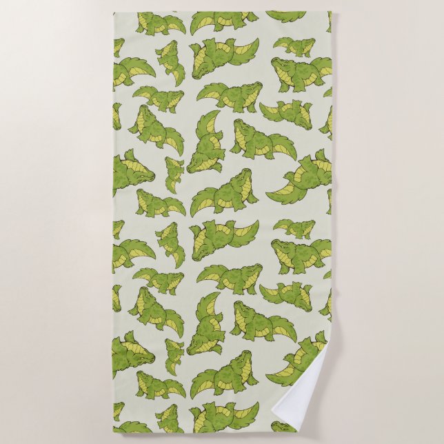 Toalha De Praia Gator Feliz (Frente)