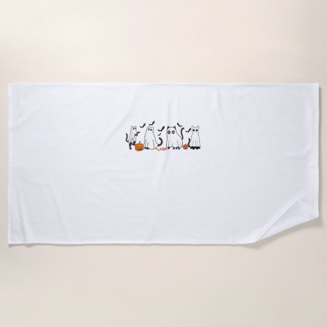 Toalha De Praia Gatos negros e bonitos em fantasias masculinos e m (Frente)