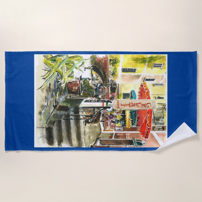 Toalha De Praia Gelato Stop (Frente)