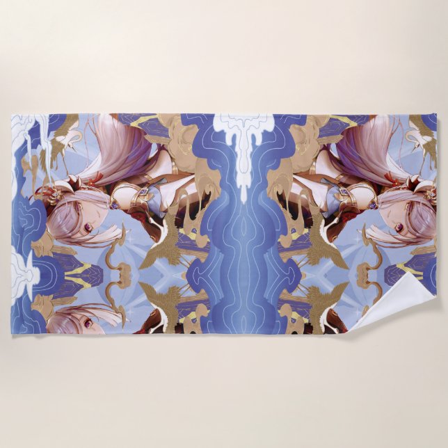 Toalha De Praia Genshin Impact Shenhe (Frente)