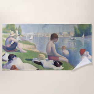 Toalha De Praia Georges Seurat - Bathers no Asnieres