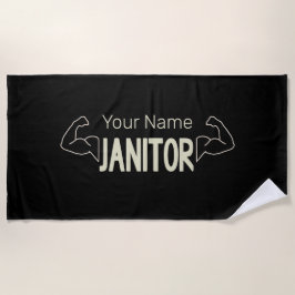 Toalha De Praia Gerente De Design De Vigilância Ou De Cuidados