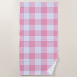 Toalha De Praia Gingham Pré Moderno