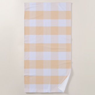 Toalha De Praia Gingham Préppy Moderno
