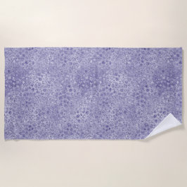 Toalha De Praia Girly Purple Glitter Glitz Leopard