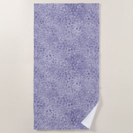 Toalha De Praia Girly Purple Glitter Glitz Leopard