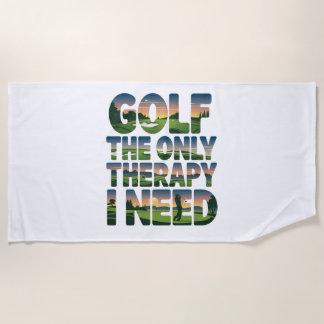 Toalha De Praia Golfe, a única terapia, Trendy