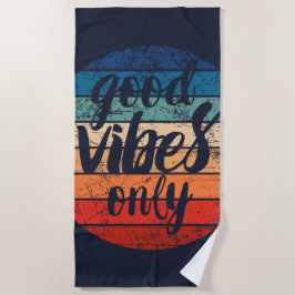 Toalha De Praia Good Vibes Only