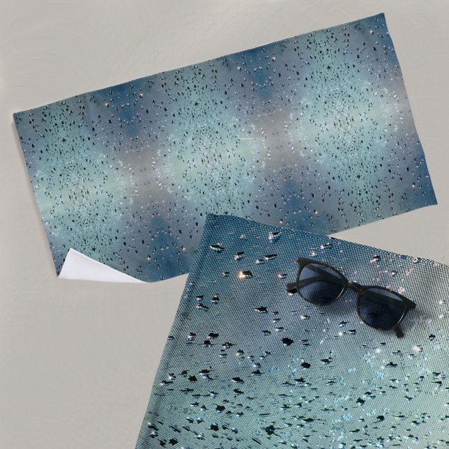 Toalha De Praia Gotas de Rainha Espumantes Boho Chic (Criador carregado)