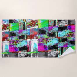 Toalha de Praia – Grade Abstrata