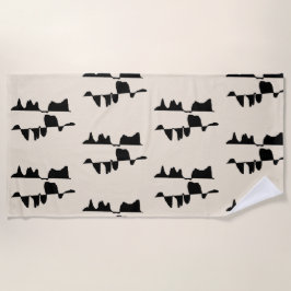 Toalha De Praia Grande Serviette de Plage & Bain - Dual Face