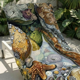 Toalha De Praia Granel de praia com tesouros coloridos e suaves