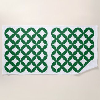 Toalha De Praia Green Shippo Pattern Beach Towel