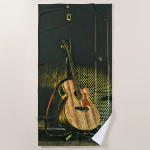 Toalha De Praia Guitarrista