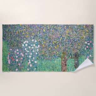 Toalha De Praia Gustav Klimt - Rosebushes debaixo das Árvores