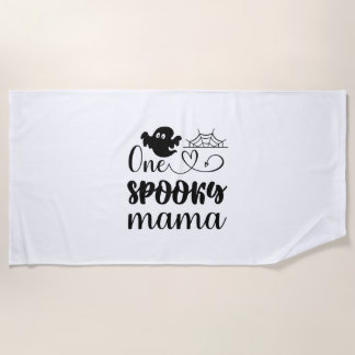 Toalha De Praia Halloween One Spooky Mama Birthday