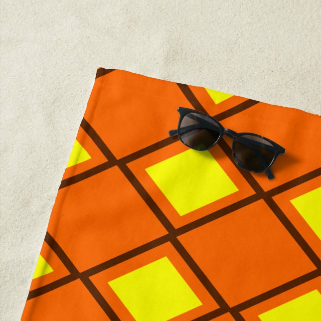 Toalha De Praia Harlequin dos anos 70 (In Situ)