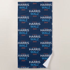 Toalha De Praia Harris Walz 2024 para Presidente