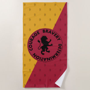 Toalha De Praia Harry Potter Gráficos de Traços de Casa GRYFFI