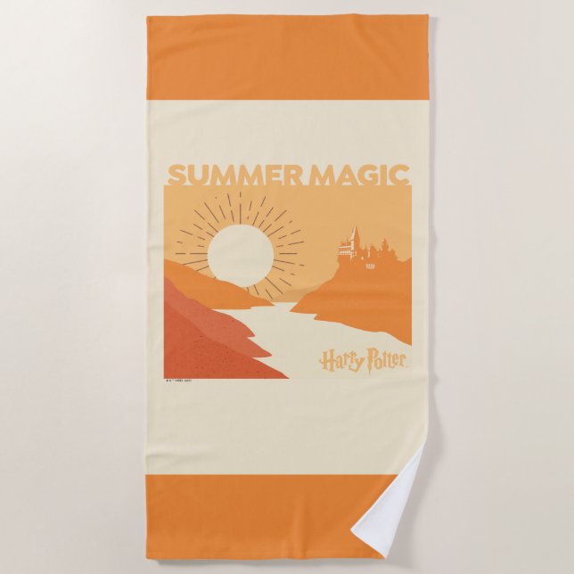 Toalha De Praia HARRY POTTER™ | HOGWARTS™ Summer Magic (Frente)