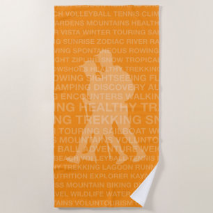Toalha De Praia Healthking Tangerine