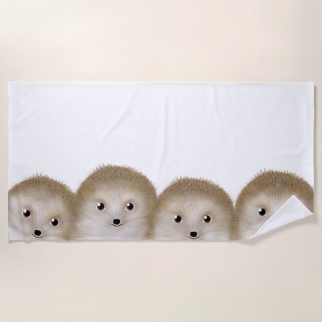 Toalha De Praia Hedgehogs Beach Towel (Frente)