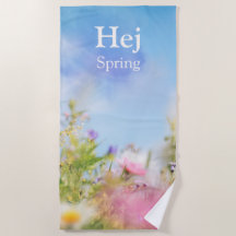 Hej Primavera, flores silvestres naturais sob um c